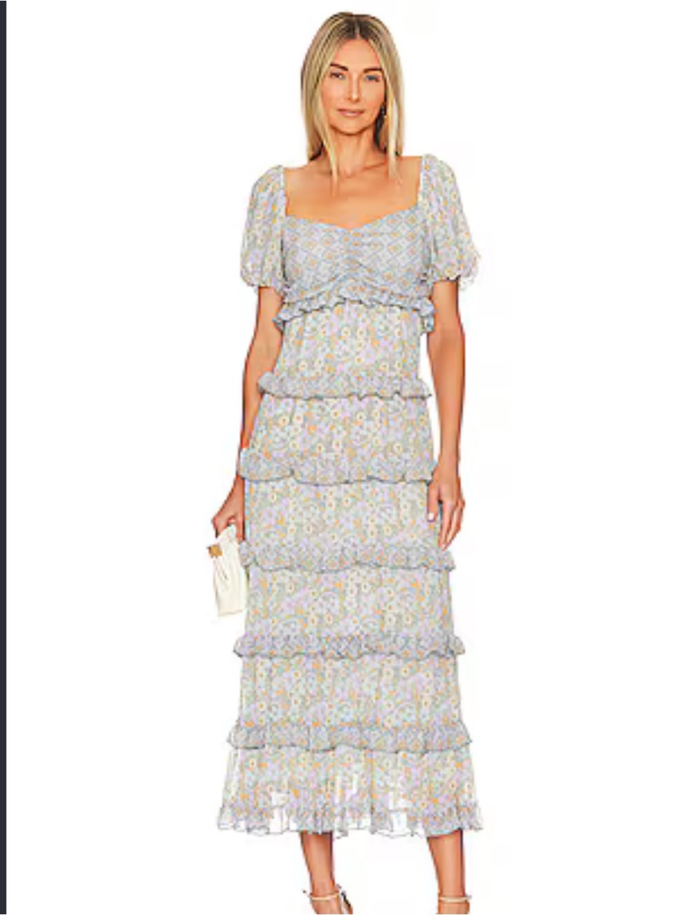 Show Me Your MuMu Colette Maxi Dress Primrose Print - size S
